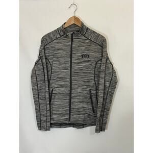 TCU Horned Frogs LevelWear Women's Full Zip Jacket Gray Size Large Pre-Owned